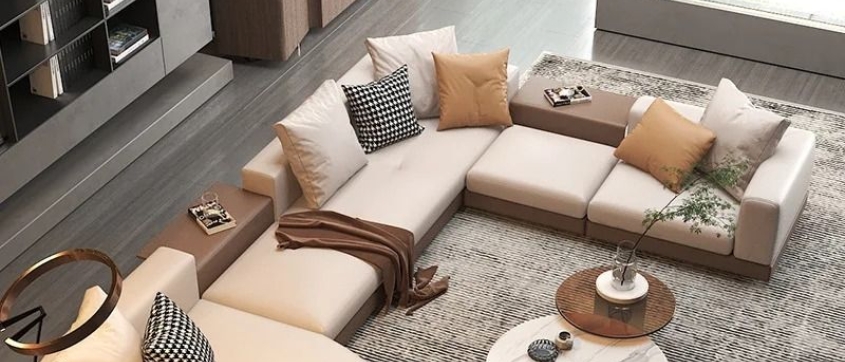 L Shape Living Room Sofa Set